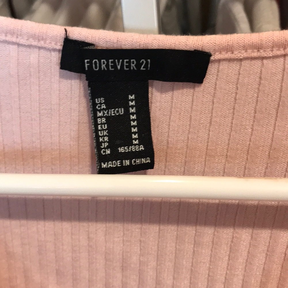 Cropped Button-Up Tee - Picture 3 of 3